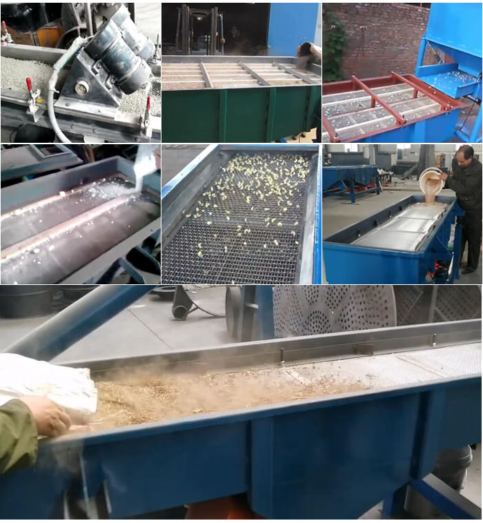 直線振動篩,石子,沙子,砂石等物料使用現(xiàn)場圖